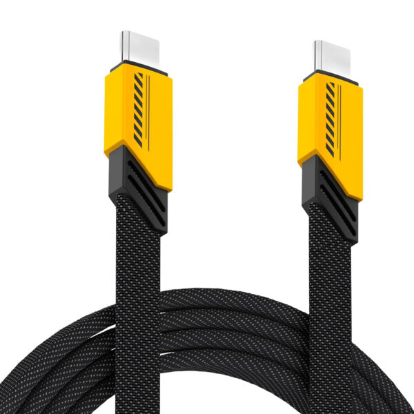 4 in 1 Cable | Gold Plated Ports | Ultra Fast Charging & Data Transfer | Supporting Thunderbolt, Type C, Lightning, Type A for All iPhones & Laptop